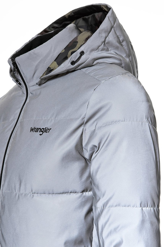 WRANGLER PUFFER JACKET REFLECTIVE GREY W4725X4VF 112129013