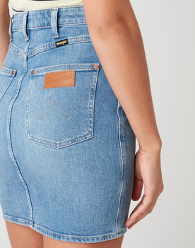 WRANGLER MOM SKIRT DAMSKIE SPODNIE JEANSOWE EASY MORNING S W22VJH28X 112127821