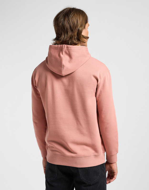 LEE MĘSKA BLUZA Z KAPTUREM LEE PLAIN HOODIE SEPIA 112363883