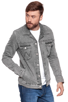 WRANGLER REGULAR JACKET BLEACHED BLACK W443RA24P 112128871
