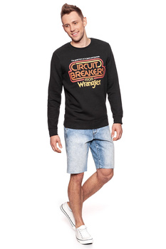 BLUZA WRANGLER MĘSKA CIRCUIT SWEAT FADED BLACK W6546I4V6 112130549
