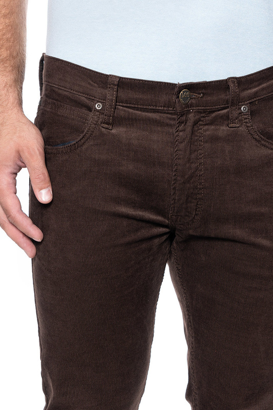 SPODNIE MĘSKIE LEE LUKE WINTER BROWN L719RL52 112119345