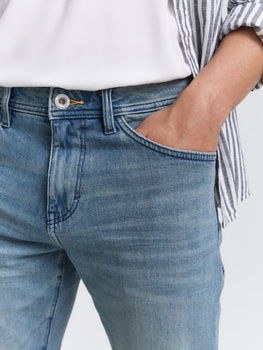 Męskie Spodnie Jeansowe Tom Tailor TTJOSH REGULAR Stone Blue Denim 1048363 10141