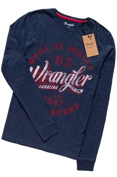 WRANGLER L/S SEASONAL T 2 NAVY W7A05FG35