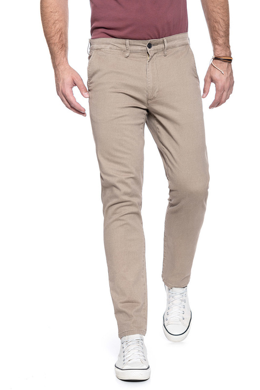 WRANGLER SPODNIE MĘSKIE CHINO DESERT TAUPE W16LSK22G 112127323