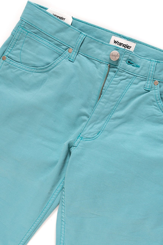 WRANGLER SPODNIE MĘSKIE GREENSBORO DUSTY TURQUOISE W15QRU25T 112127057