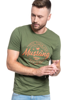 T-SHIRT MĘSKI MUSTANG LOGO TEE CYPRESS 1009937 6348