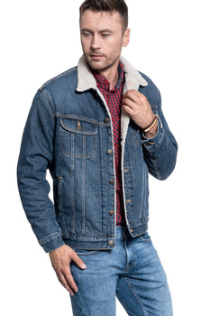 KURTKA MĘSKA LEE SHERPA RIDER DARK STONE L87ARDSS 112122881