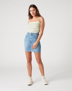 WRANGLER MOM SKIRT DAMSKIE SPODNIE JEANSOWE EASY MORNING S W22VJH28X 112127821