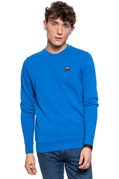 MĘSKI SWETER WRANGLER SIGN OFF SWEAT TURKISH SEA W6589HA86 112130618