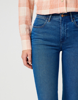 WRANGLER DAMSKIE SPODNIE JEANSOWE WRANGLER SLIM SERENE STORM 112362592
