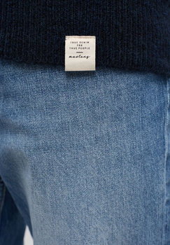 Męski Sweter Mustang Style Emil C Henley Total Eclipse 1014118 5226 