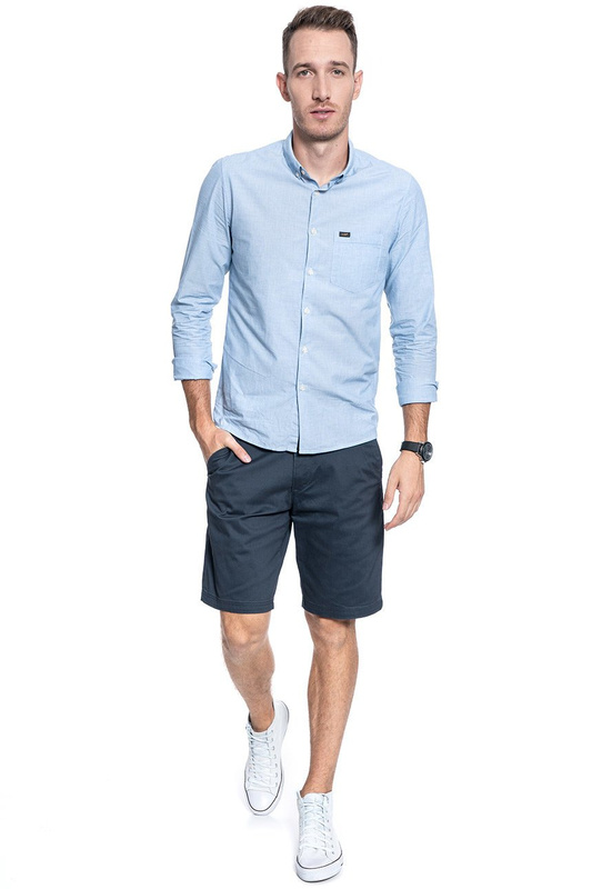 MĘSKIE SZORTY MATERIAŁOWE LEE COMFORT SHORT XM NAVY L71ZPB09 112119601