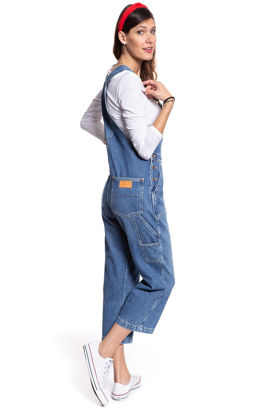 DAMSKIE OGRODNICZKI WRANGLER CARPENTER BIB ALL STAR BLUE W29RRI25U 112128591