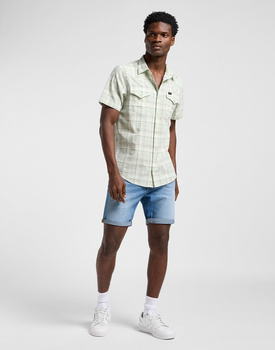 MESKA KOSZULA LEE SS WESTERN SHIRT MERCANTILE SAGE OM 112364120