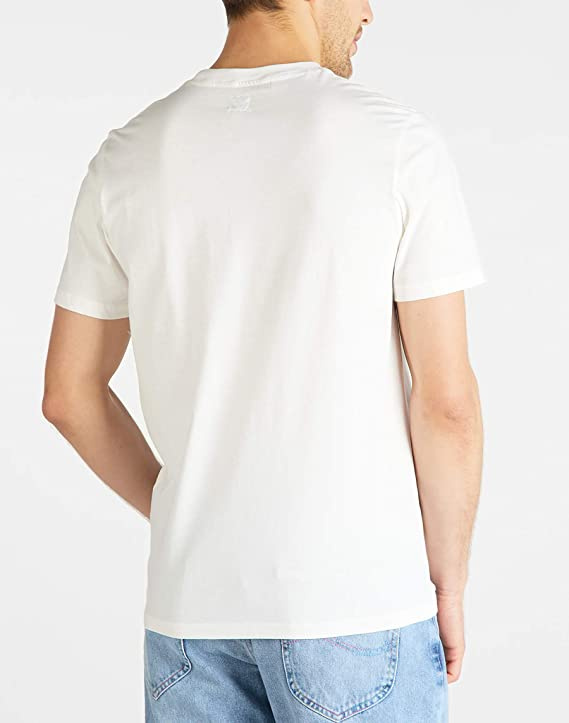LEE PRIDE STRIPE TEE MĘSKI T-SHIRT LOGO KOSZULKA Z KRÓTKIM RĘKAWEM WHITE CANVAS L62UFERR 112114860