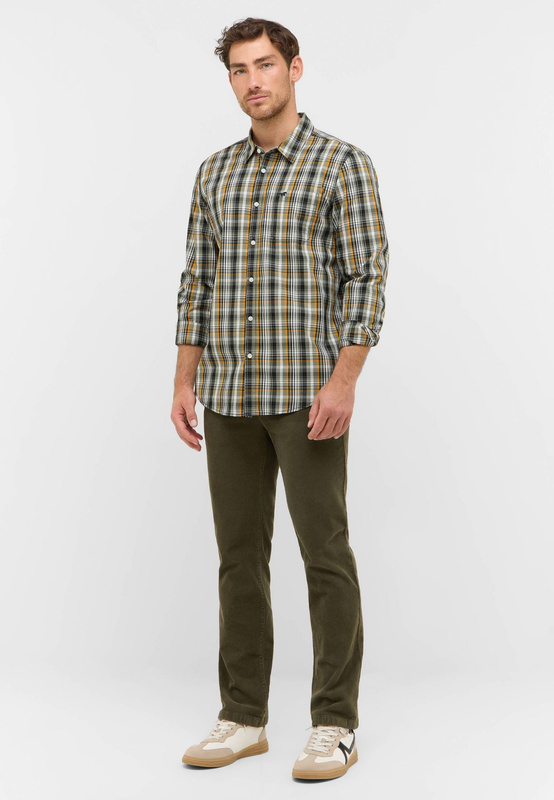Męska Koszula Mustang Style Chester Poplin multi check green 1016958 12784