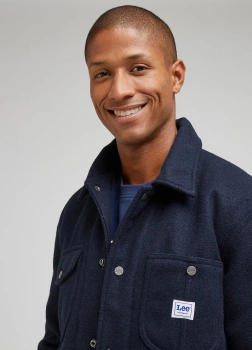LEE MĘSKA KURTKA WEŁNIANA LEE WOOL JACKET SKY CAPTAIN 112342487