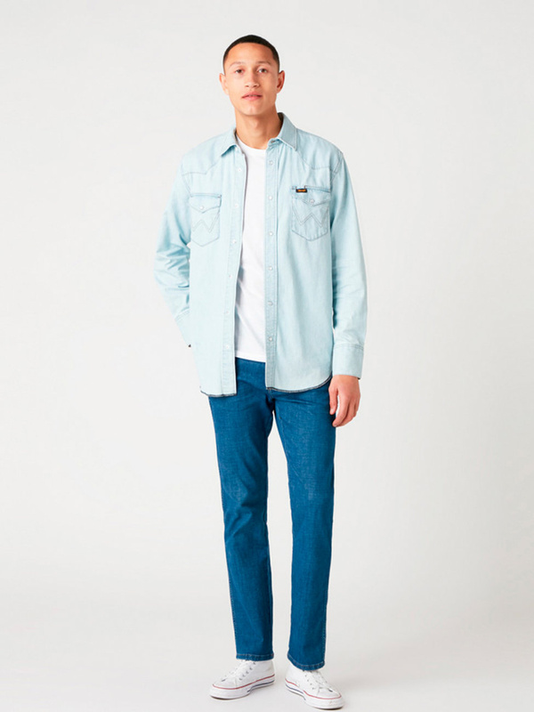 MĘSKA KOSZULA WRANGLER LS WORKSHIRT DUSTY SHADE W5D1N625X 112130103