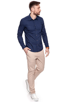 KOSZULA WRANGLER L/S 1PKT BUTTONDOWN MEDIEVAL BLUE W58831P9I