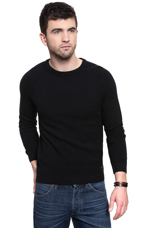 MĘSKI SWETER LEE RICE KNIT BLACK L83MOC01 112122399