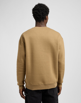 MESKA BLUZA LEE WW ESSENTIAL CREW DARK KHAKI 112372357