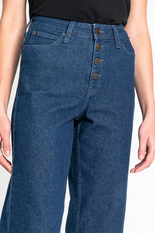 LEE WIDE LEG DAMSKIE SPODNIE JEANSOWE DARK WILMA L30GDJGR 112106444