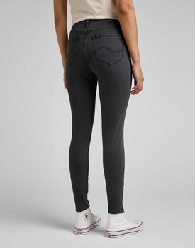 LEE SCARLETT HIGH DAMSKIE SPODNIE JEANSOWE ZIP WASHED AVA L31BSYSZ 112326926