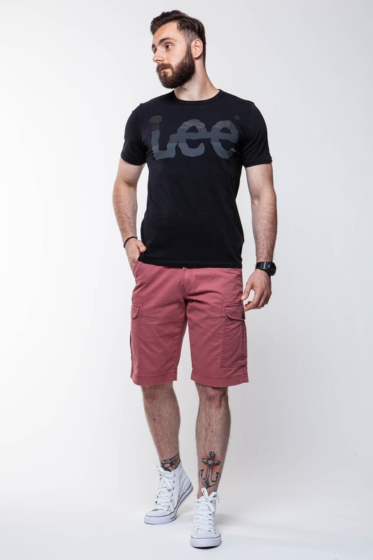 LEE T SHIRT SEASONAL LOGO TEE BLACK L60PAI01 $