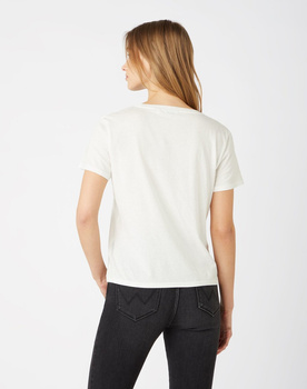 WRANGLER LOGO TEE DAMSKI T-SHIRT KOSZULKA OFF WHITE W7P3EVX02 112132039
