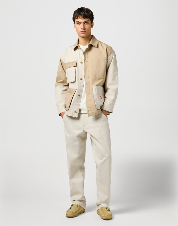 WRANGLER MĘSKIE SPODNIE WRANGLER RELAXED CHINO PELICAN 112362915