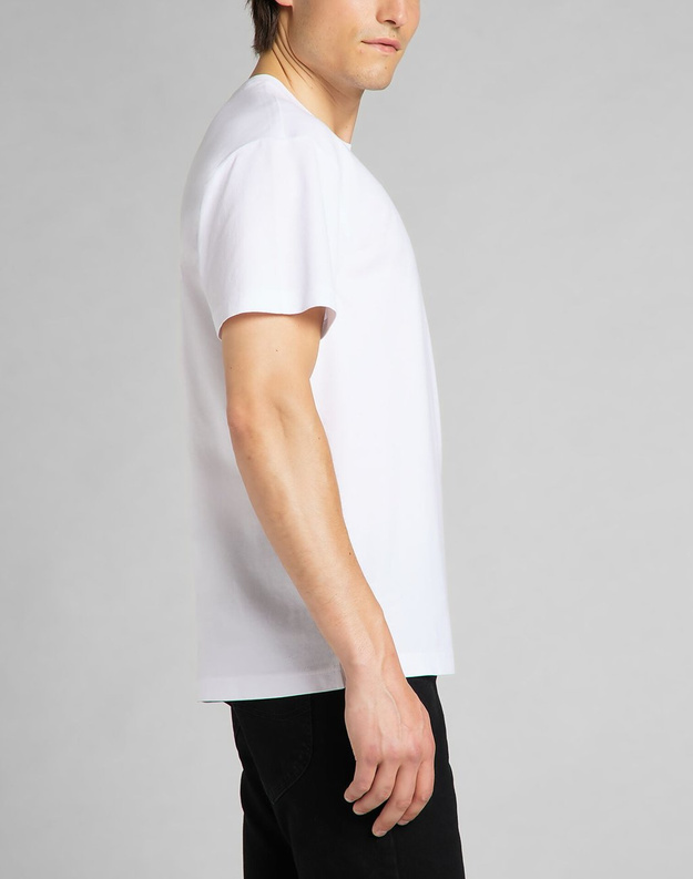 MĘSKA KOSZULKA LEE SMALL CHEST LOGO T WHITE L60JFQ12 112142426