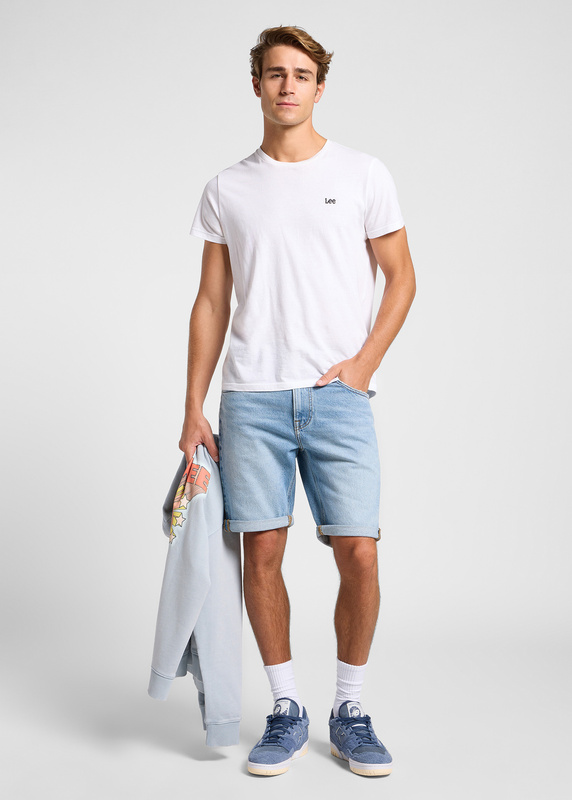 MESKIE SPODENKI LEE 5 POCKET SHORT DWIGHT LIGHT 112363931