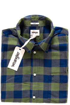 WRANGLER SS 1PKT SHIRT BLUE DEPTHS W5881ORJY 112129601