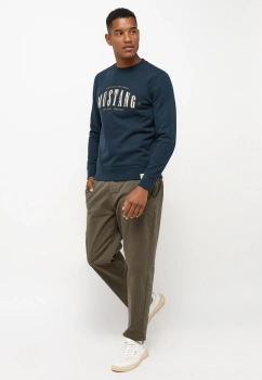 Męska bluza nierozpinana Mustang Style Ben Crewneck Carbon 1014505 4135