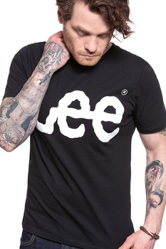 KOSZULKA LEE LOGO TEE BLACK L62AAI01 112114426