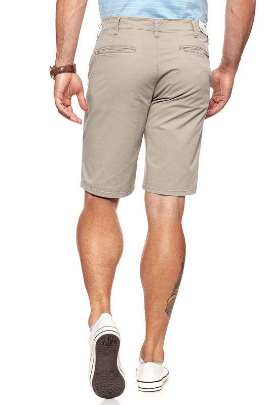SPODENKI MĘSKIE WRANGLER CHINO SHORT CAMEL W14AKM175 112126559