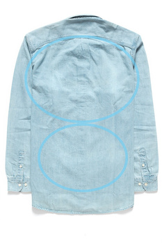 LEE RIVETED SHIRT HEATHER BLUE L66IPLLI 112116452