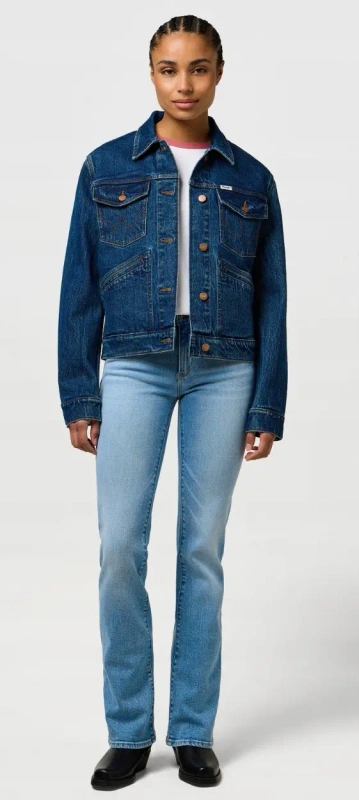 DAMSKIE SPODNIE WRANGLER BOOTCUT MISTY TWILIGHT 112373182