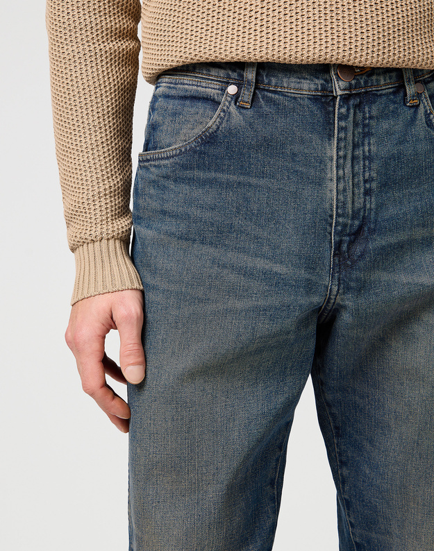 MESKIE SPODNIE WRANGLER FRONTIER SUNLIGHT INDIGO 112364422