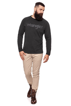 WRANGLER LS KABEL RAGLAN FADED BLACK W7B17FGV6 112131412