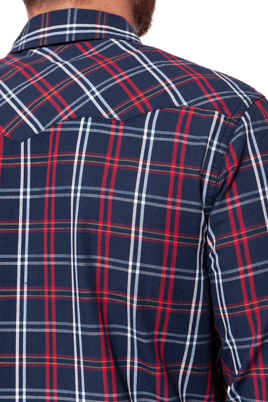 KOSZULA WRANGLER WESTERN SHIRT RED W59734M47 112129831