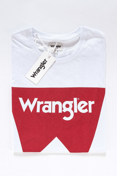 KOSZULKA WRANGLER SS LOGO TEE WHITE W7C50FQ12 112131710