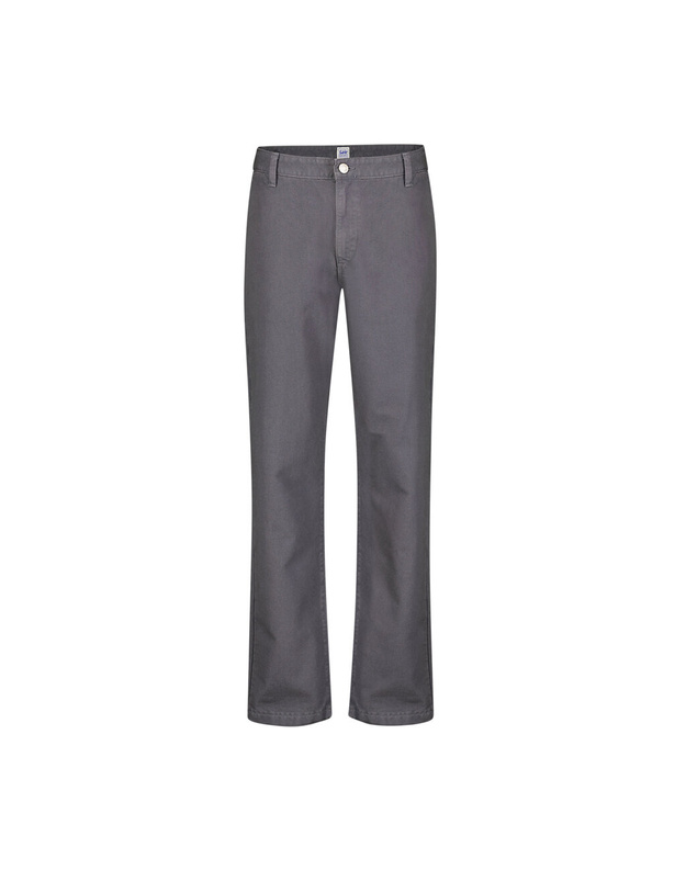 LEE MĘSKIE SPODNIE MATERIAŁOWE RELAXED WORKWEAR CHINO DARK MUTE GRAY 112355785 L78K008531