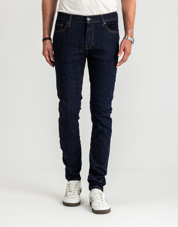 Męskie Spodnie Jeansowe MUSTANG Frisco Skinny Denim Blue 1016417 5000 940