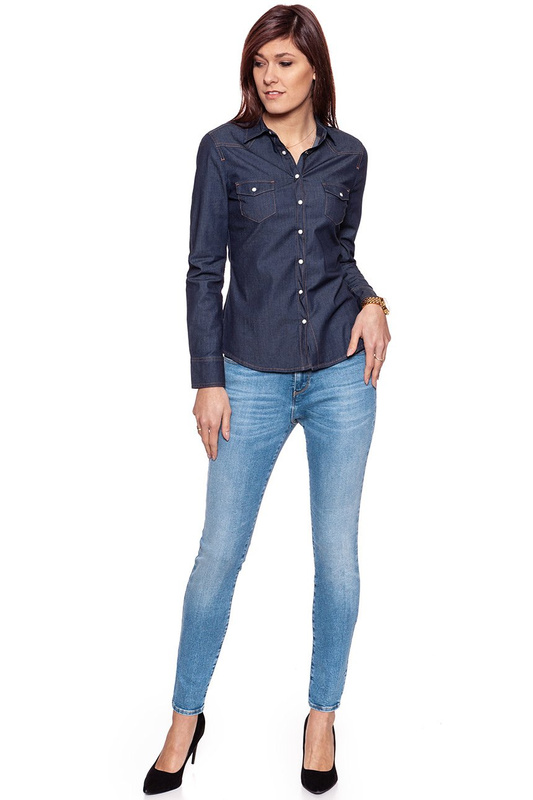 WRANGLER HIGH RISE SKINNY PEKIN SKY W27HFS17S 112128078
