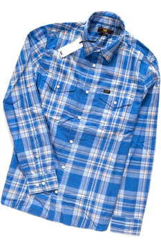 KOSZULA LEE CLEAN WESTERN CITY BLUE L66MUI32 112116575