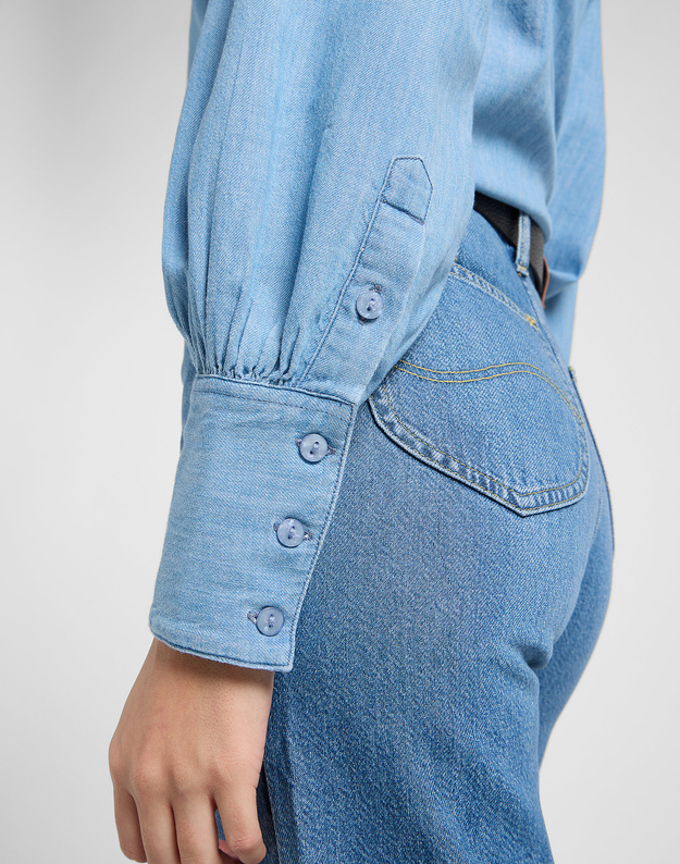 DAMSKA KOSZULA JEANSOWA LEE BALLOON SLEEVE SHIRT NEVER AGES 112370985