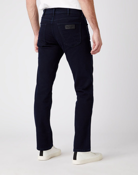 WRANGLER GREENSBORO MĘSKIE SPODNIE JEANSOWE BLACK BACK W15QQC77D 112127042