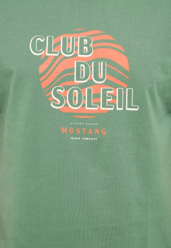 Męski T-Shirt Mustang Style Austin Dark Ivy 1016278 6326